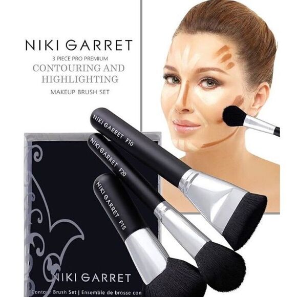 NIKI GARRETT - 🎉HP X 4🎉 NWT Limited Edition 3-Pc Contour:Highlighting Brushes - Picture 10 of 12
